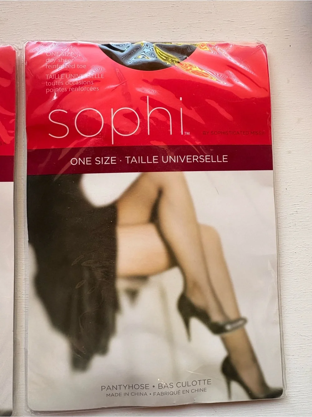 Sophi Women's One Size Black Pantyhose - 2 Packs